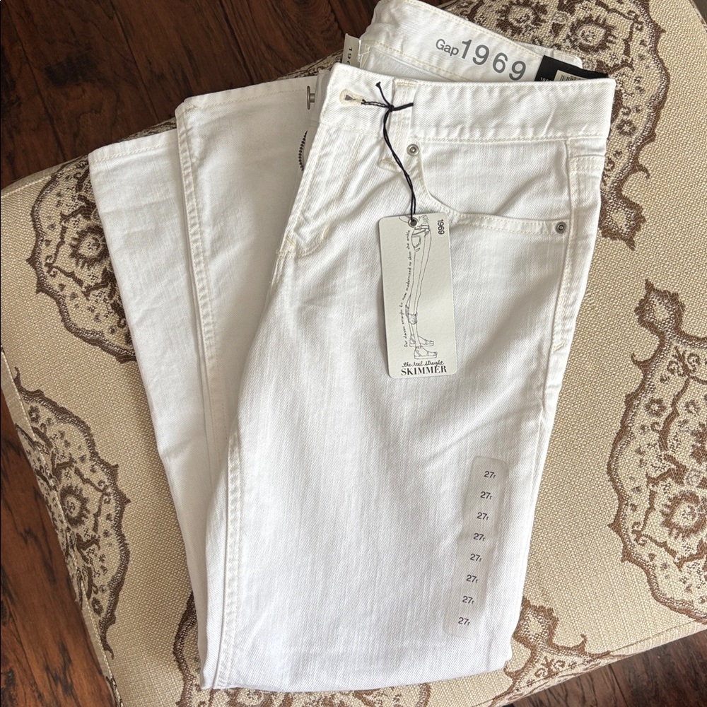 GAP 1969 White Skimmer Pants